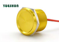 الصين ألومنيوم بيزو دفع زر تبديل لا مصباح 25mm 24VAC 100mA الجسم الأصفر الشركة