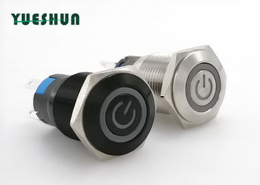 الصين زاوية عيون 12V 220V 16mm مضيئة Pushbutton النيكل مطلي مادة النحاس مصنع
