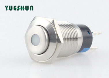 الصين Dot Type LED Metal Push Button Switch ، 5 Pin Push Button Switch Lightweight مصنع